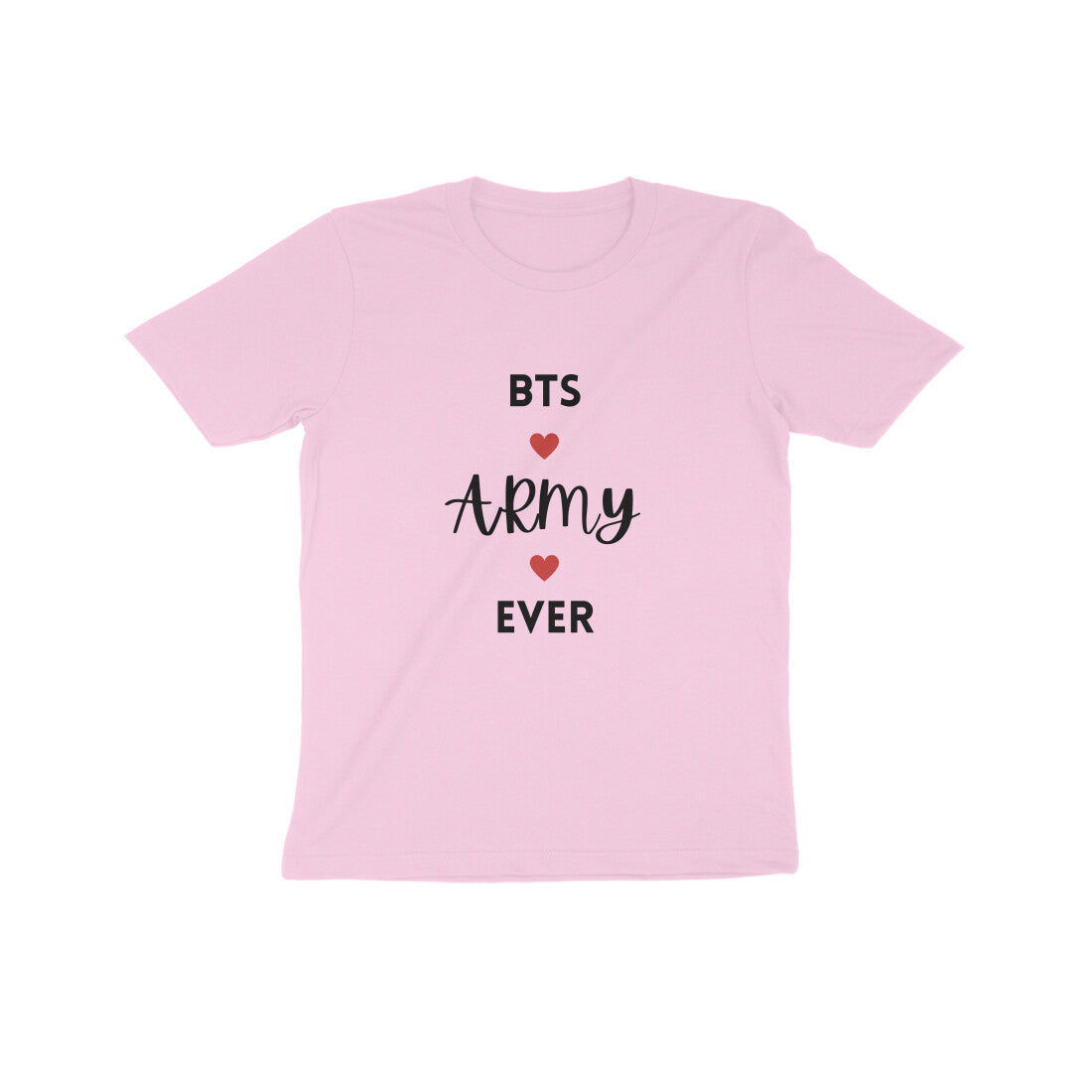 Kids/Teens Unisex T-shirt with Front Print (BTS army ever)