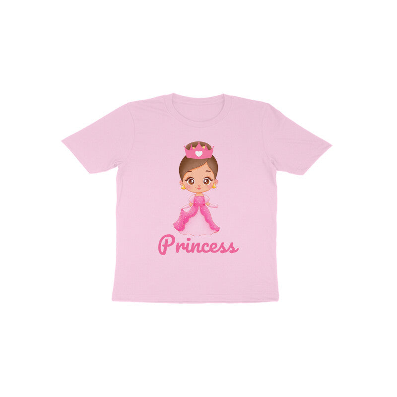 Kids/Toddlers Half Sleeve Round Neck T Shirt Princess (Age 0-6 yrs)