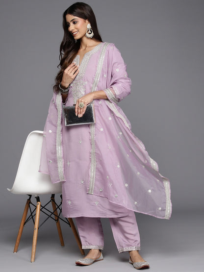 Designer Embroidery Kurta With Pant And Beautiful  Dupatta