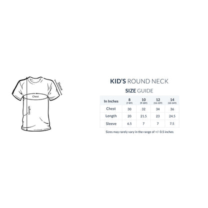 Kids/Teens Half Sleeve Round Neck Tshirt