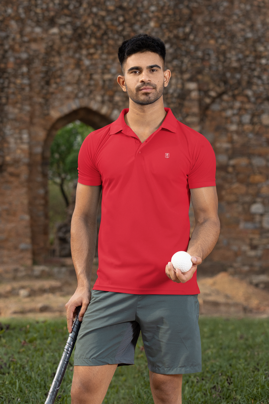 Men Polo Red T-Shirt Ultimate Business Casual