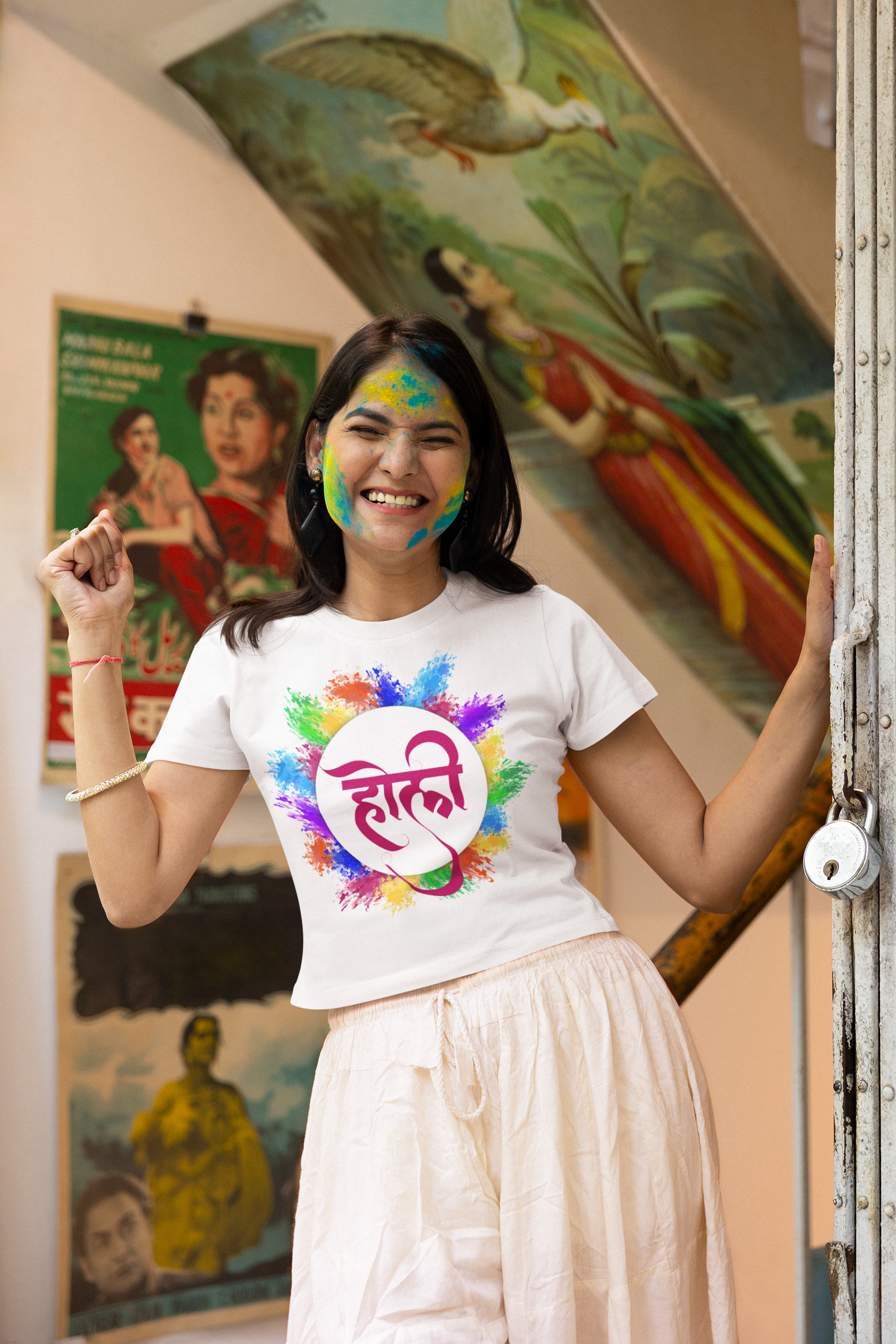 Women Crop Top Holi Festival