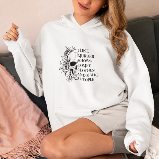 Women White Hoodie Like Murder Shows