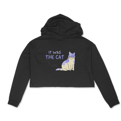 Women Crop Hoodie Front & Back Print It Wasn't Me