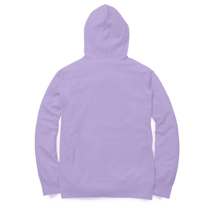 Women Lavender Solid Loose-fit Hoodie