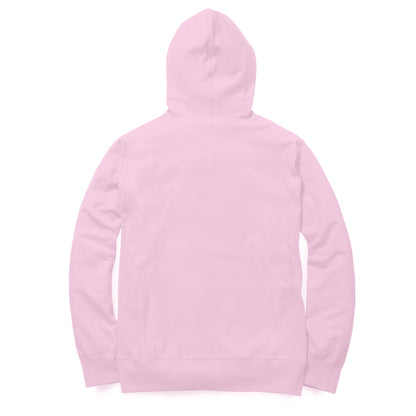 Women Pink Solid Loose-fit Hoodie