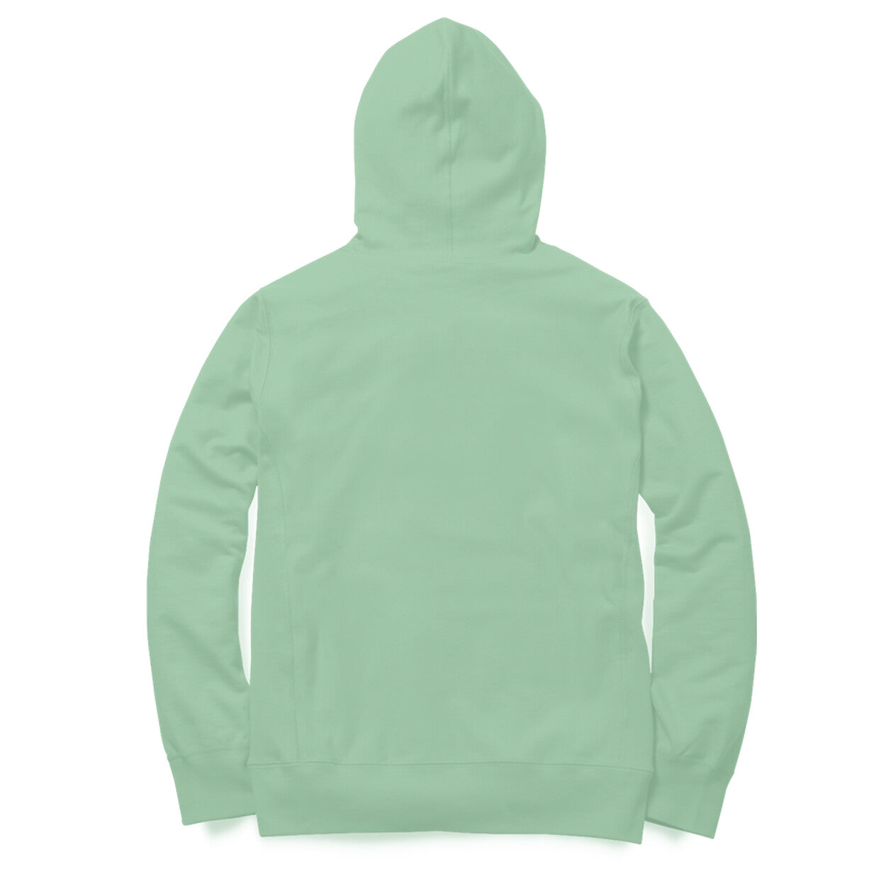 Women Mint Green Solid Loose-fit Hoodie