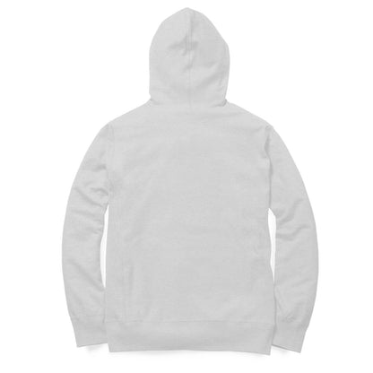 Men Grey Solid Hoodie