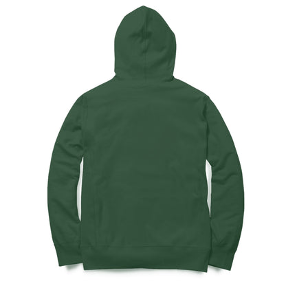 Men Olive Green Solid Hoodie