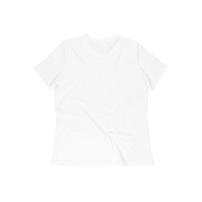 Women Round Neck White T-Shirt DINK