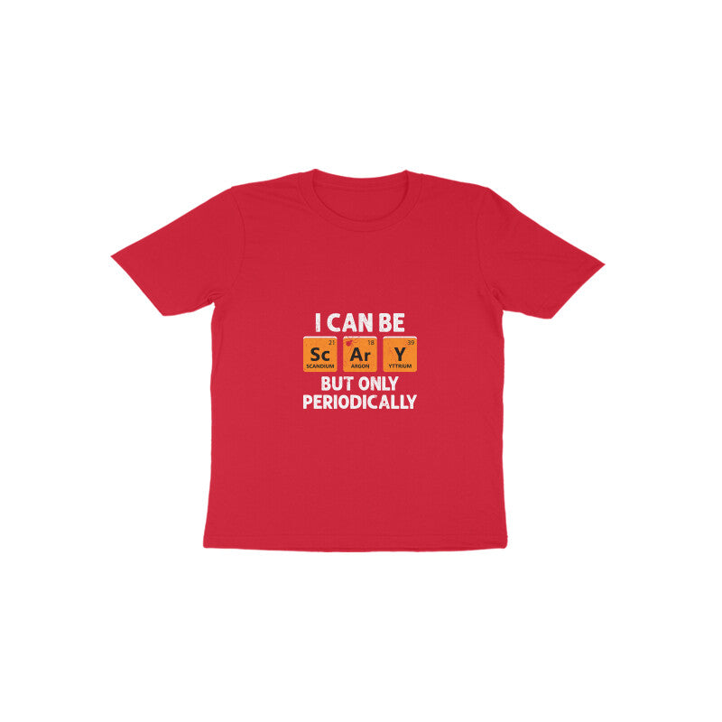 Kids/Toddlers Half Sleeve Round Neck T Shirt Scary (Age 0-6 yrs)