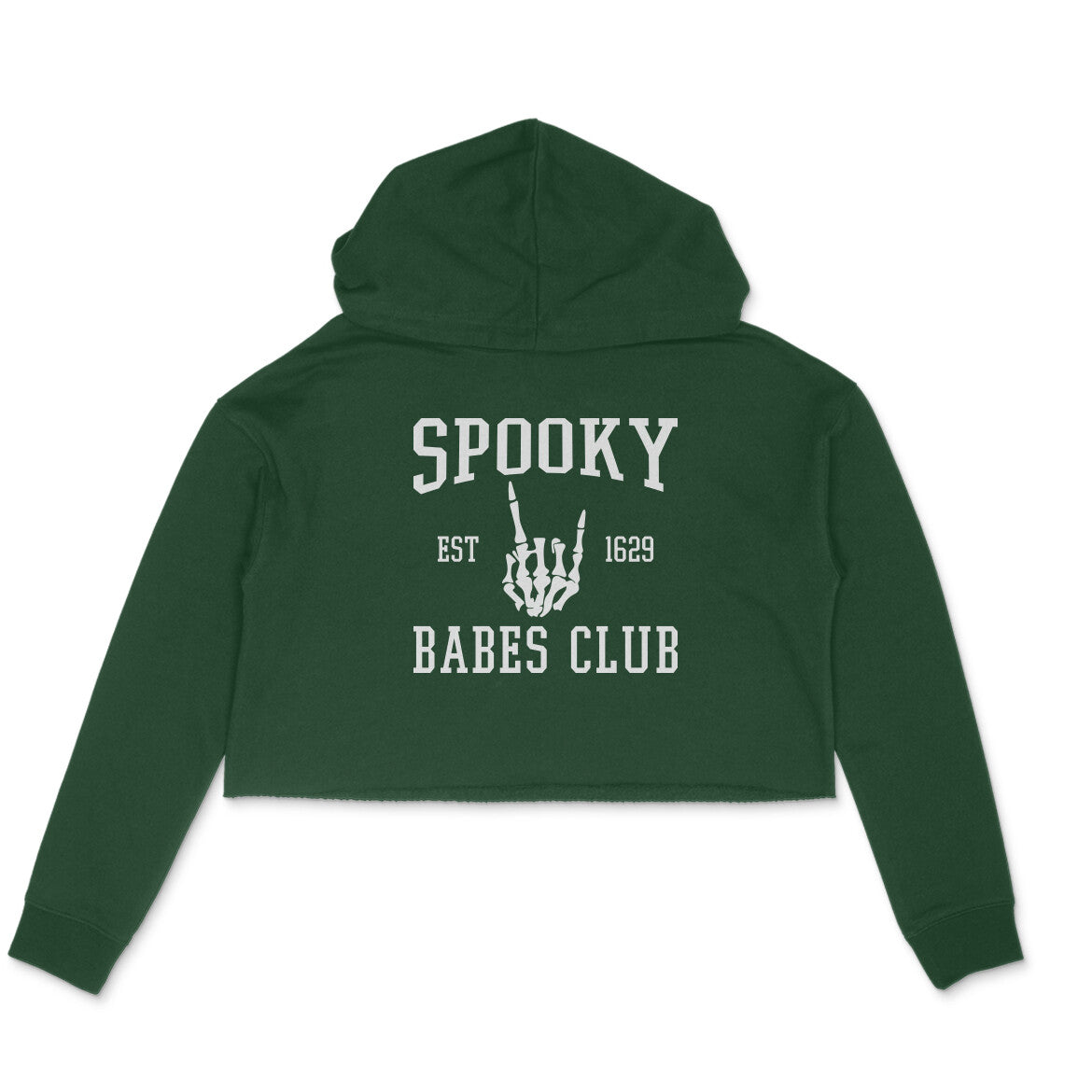 Women Crop Hoodie Spooky