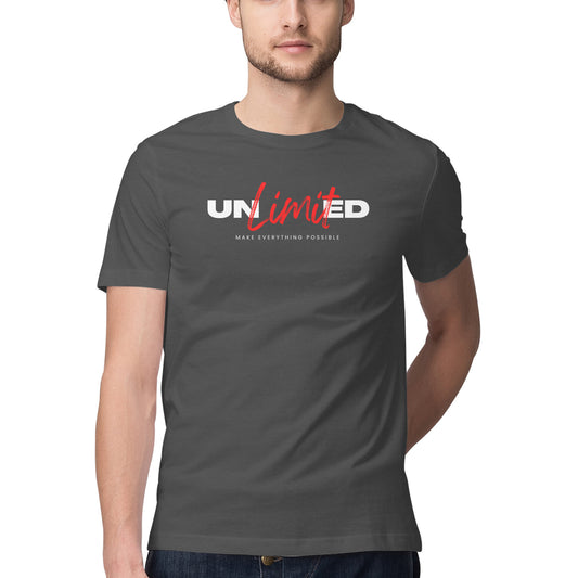 Men Round Neck T Shirt Unlimited