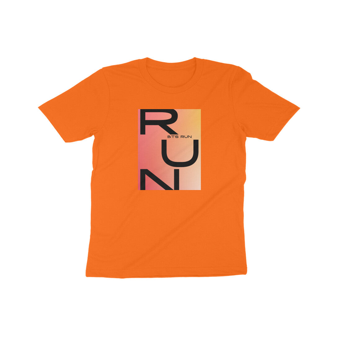 Kids/Teens Unisex T-shirt with Front Print BTS RUN
