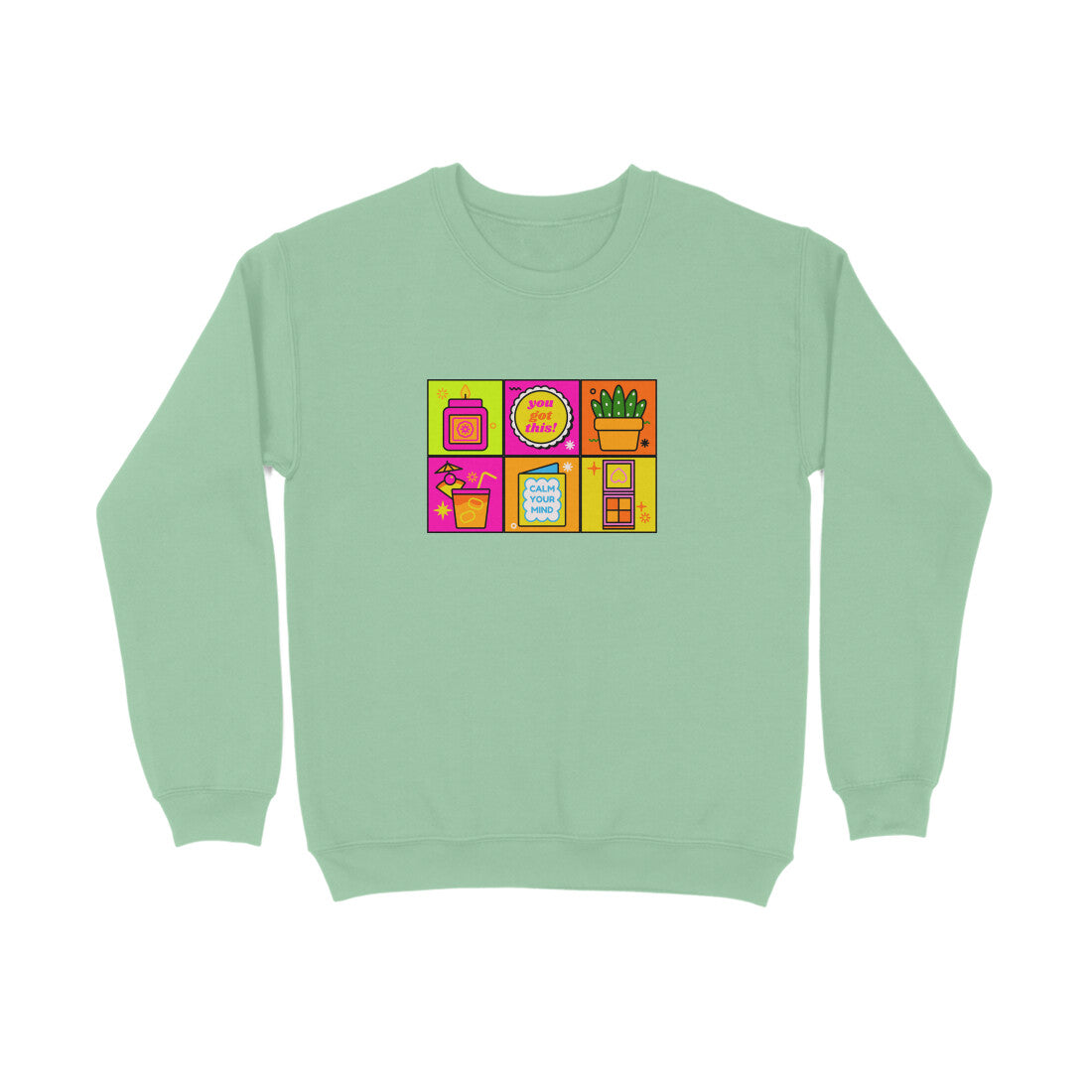 Women Mint Green Sweatshirt You Got This