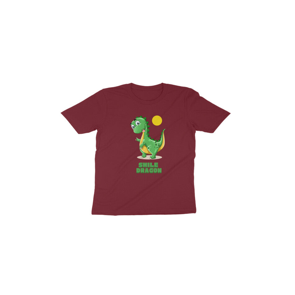 Kids/Toddlers Half Sleeve Round Neck T Shirt Smile Dragon (Age 0-6 yrs)
