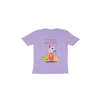 Kids/Toddlers Half Sleeve Round Neck T Shirt Candy Monster (Age 0-6 yrs)