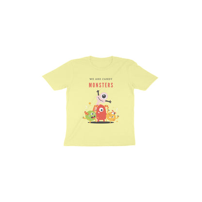 Kids/Toddlers Half Sleeve Round Neck T Shirt Candy Monster (Age 0-6 yrs)