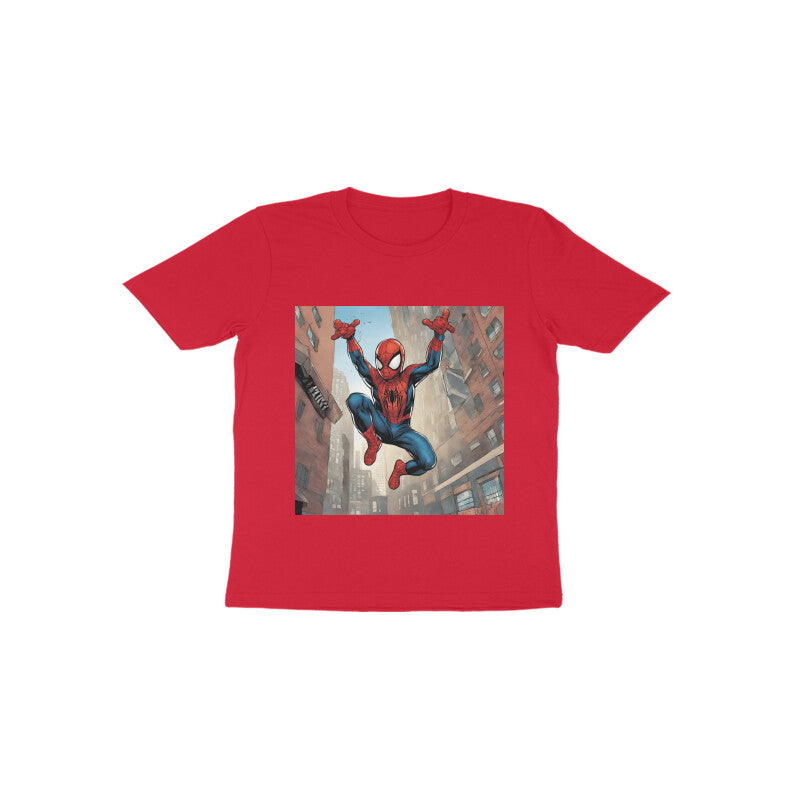 Kids/Toddlers Half Sleeve Round Neck T Shirt Spidey (Age 0-6 yrs)