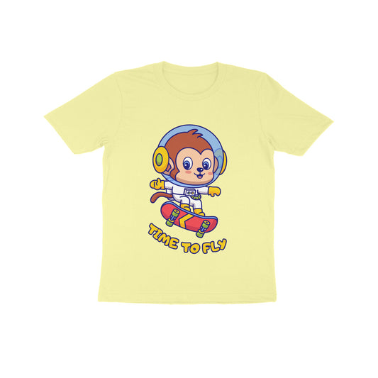 Kids Half Sleeve Round Neck T Shirt Fly