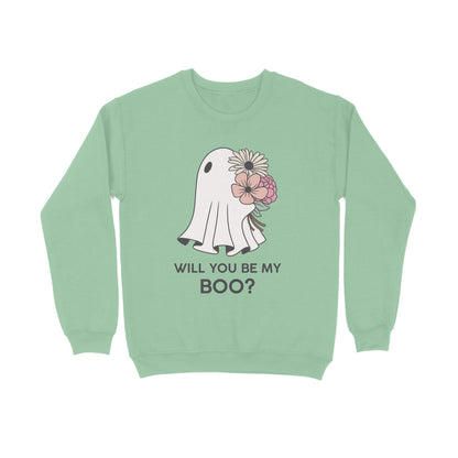 Men Mint Green Sweatshirt Boo