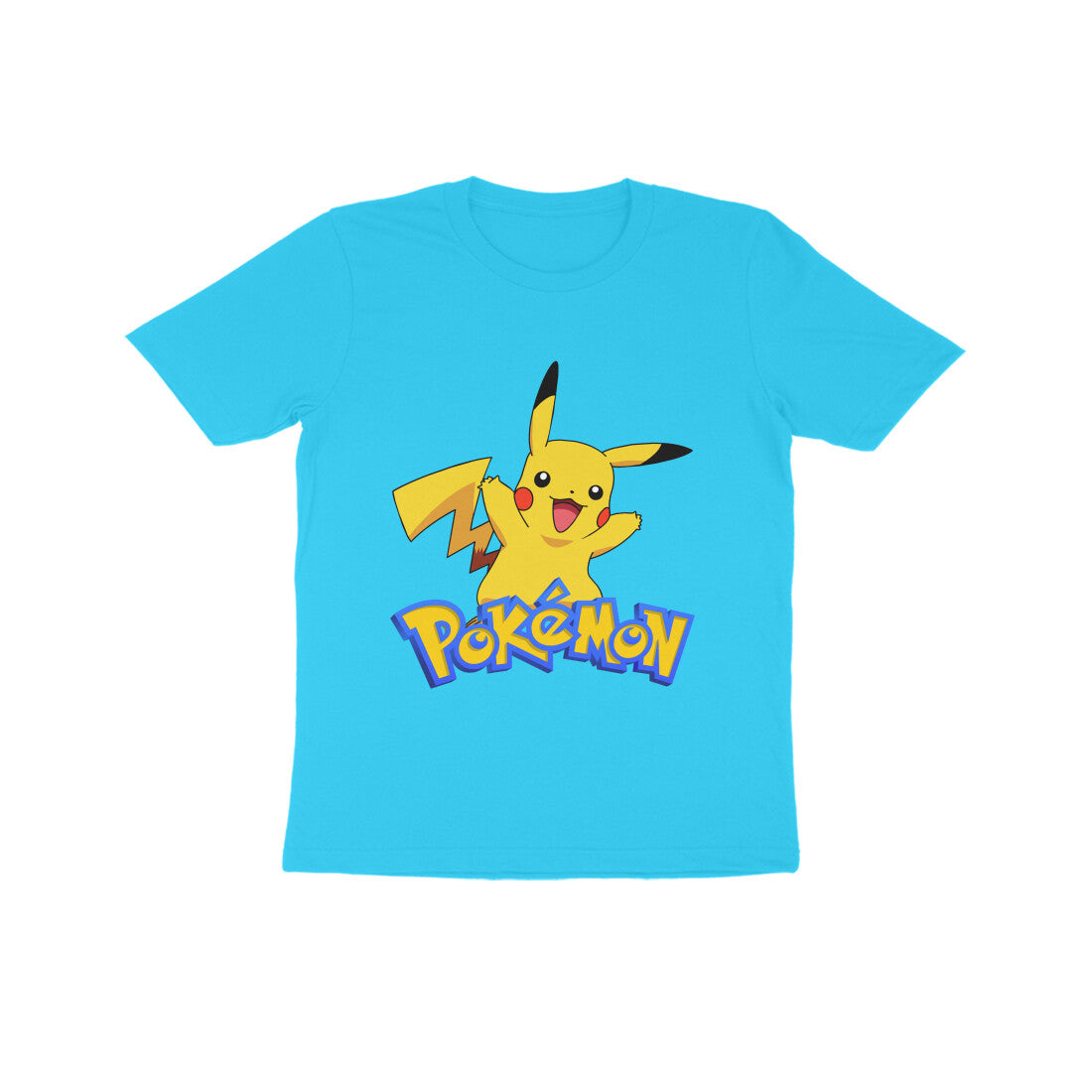 Kids/Teens Half Sleeve Round Neck Tshirt Pokemon Pikachu