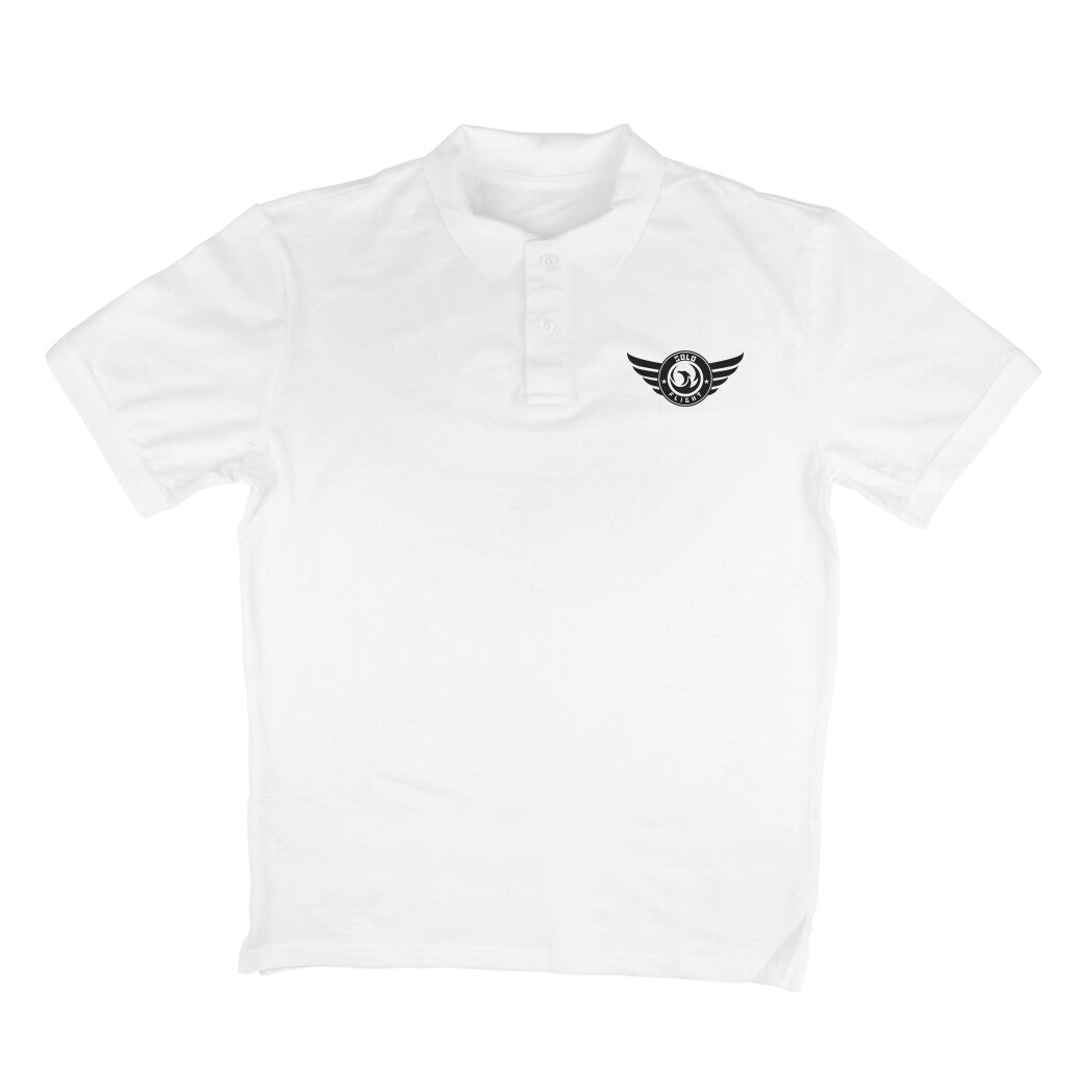 Men Polo White T-Shirt Solo Flight