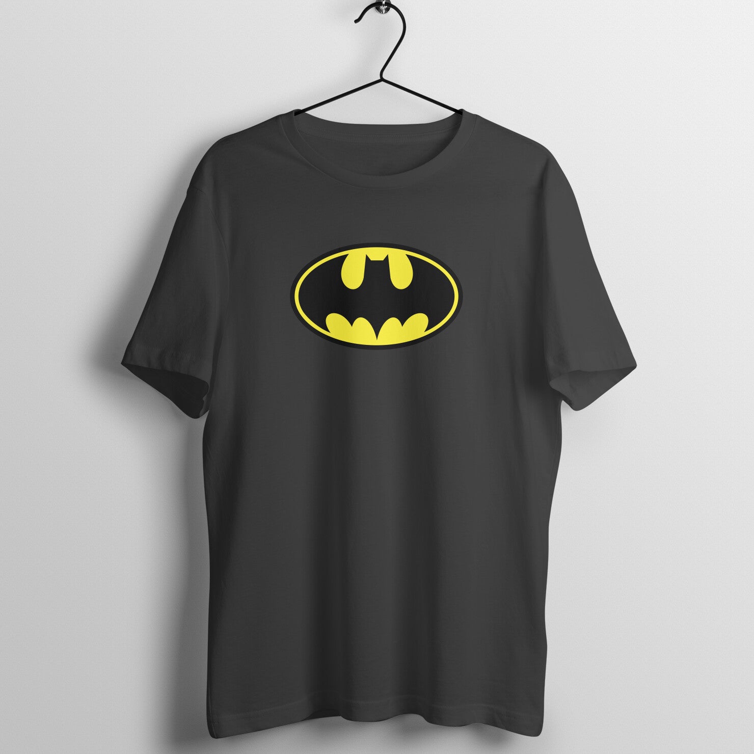 Men Round Neck Black T Shirt Batman EKNO