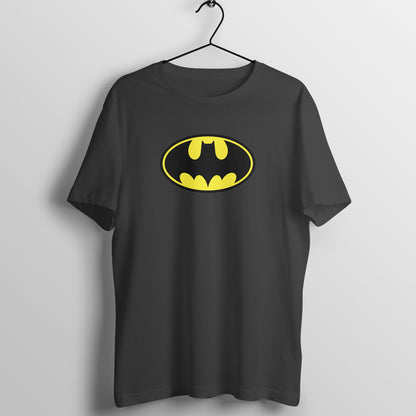 Men Round Neck Black T Shirt Batman