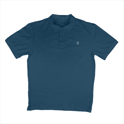 Men Polo Blue T-Shirt Classic Business Casual