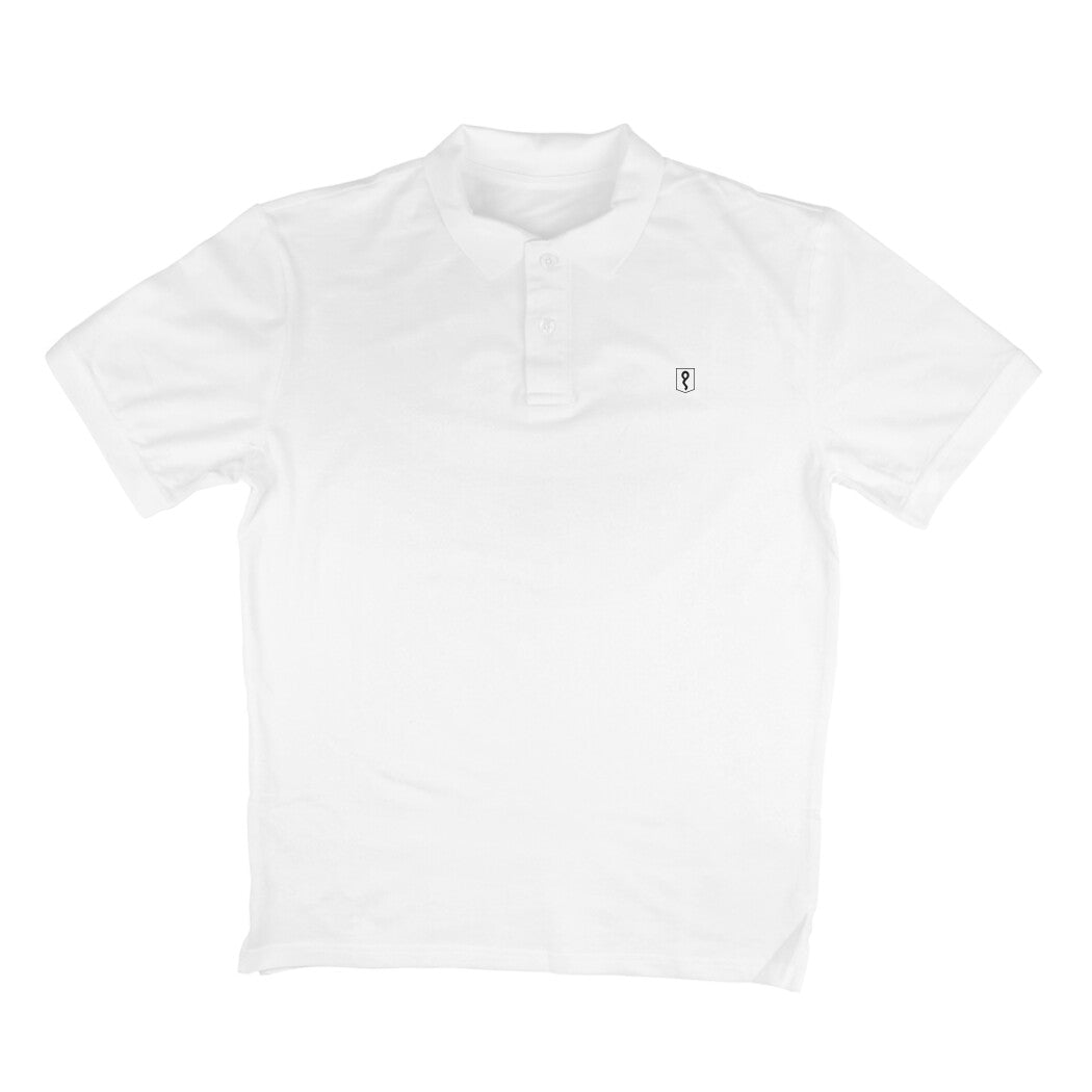 Men Polo White T-Shirt Versatile Business Casual