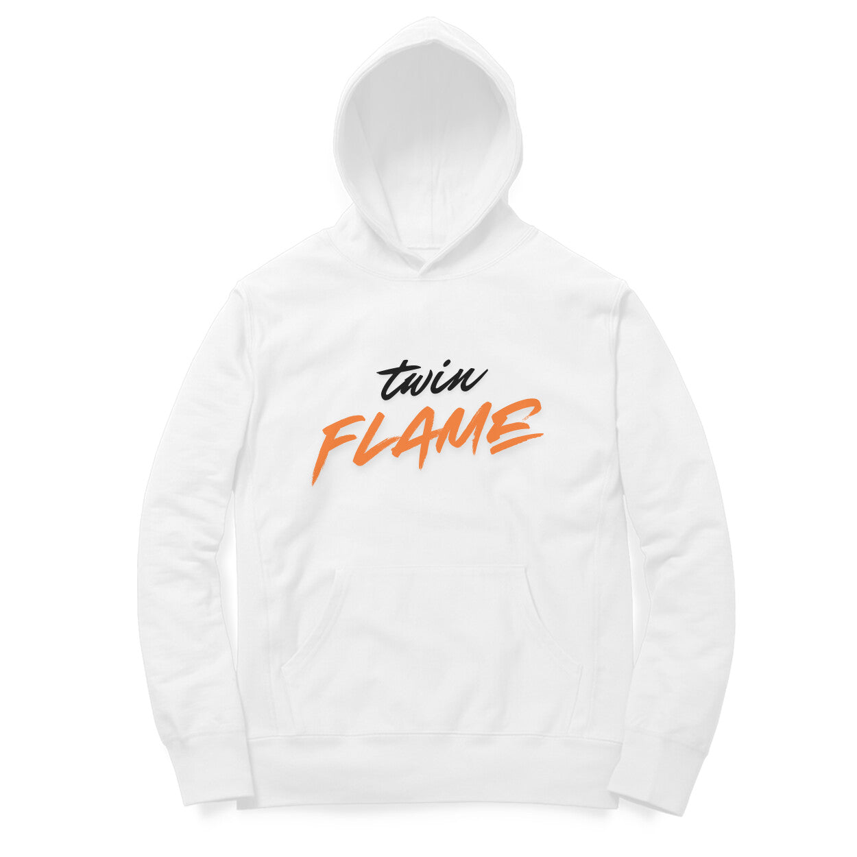 Women White Hoodie Twin Flame