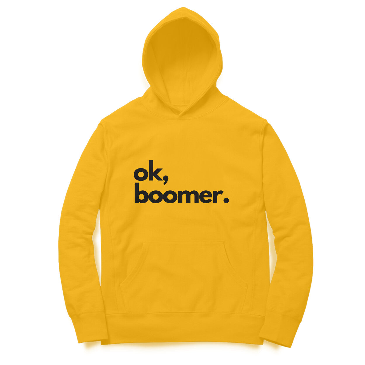 Women Yellow Hoodie Boomer