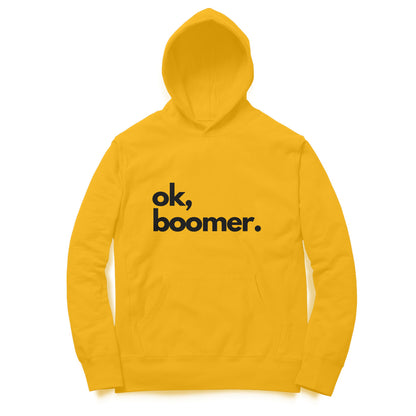 Women Yellow Hoodie Boomer