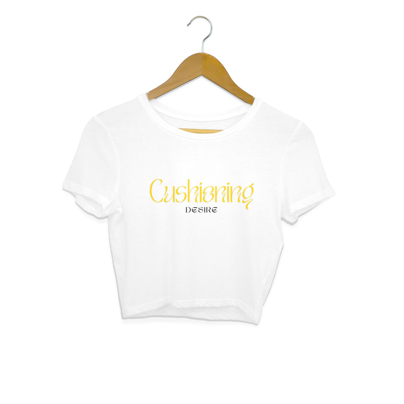 Women White Crop Top Cushioning