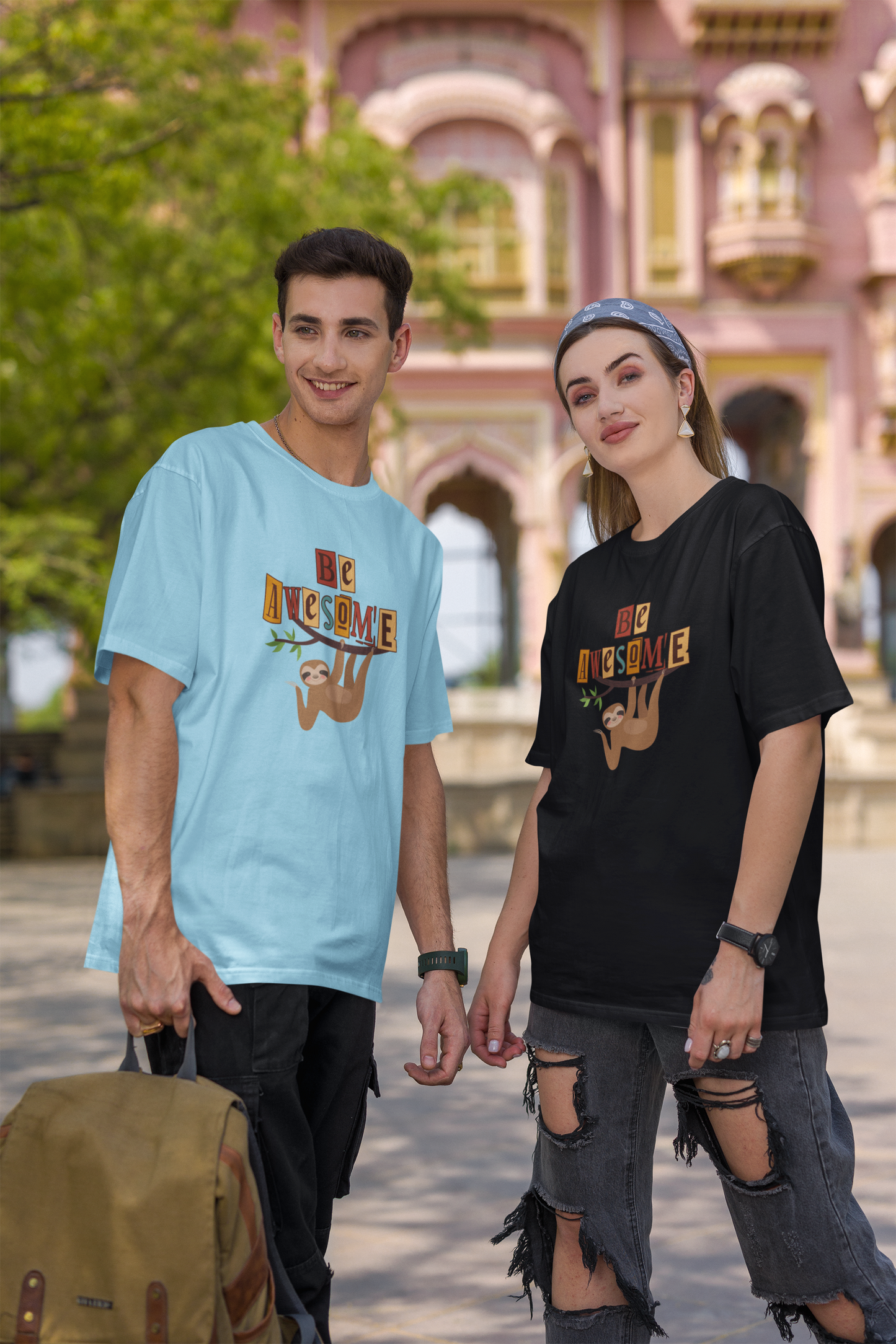 Unisex Oversized T-shirt Be Awesome