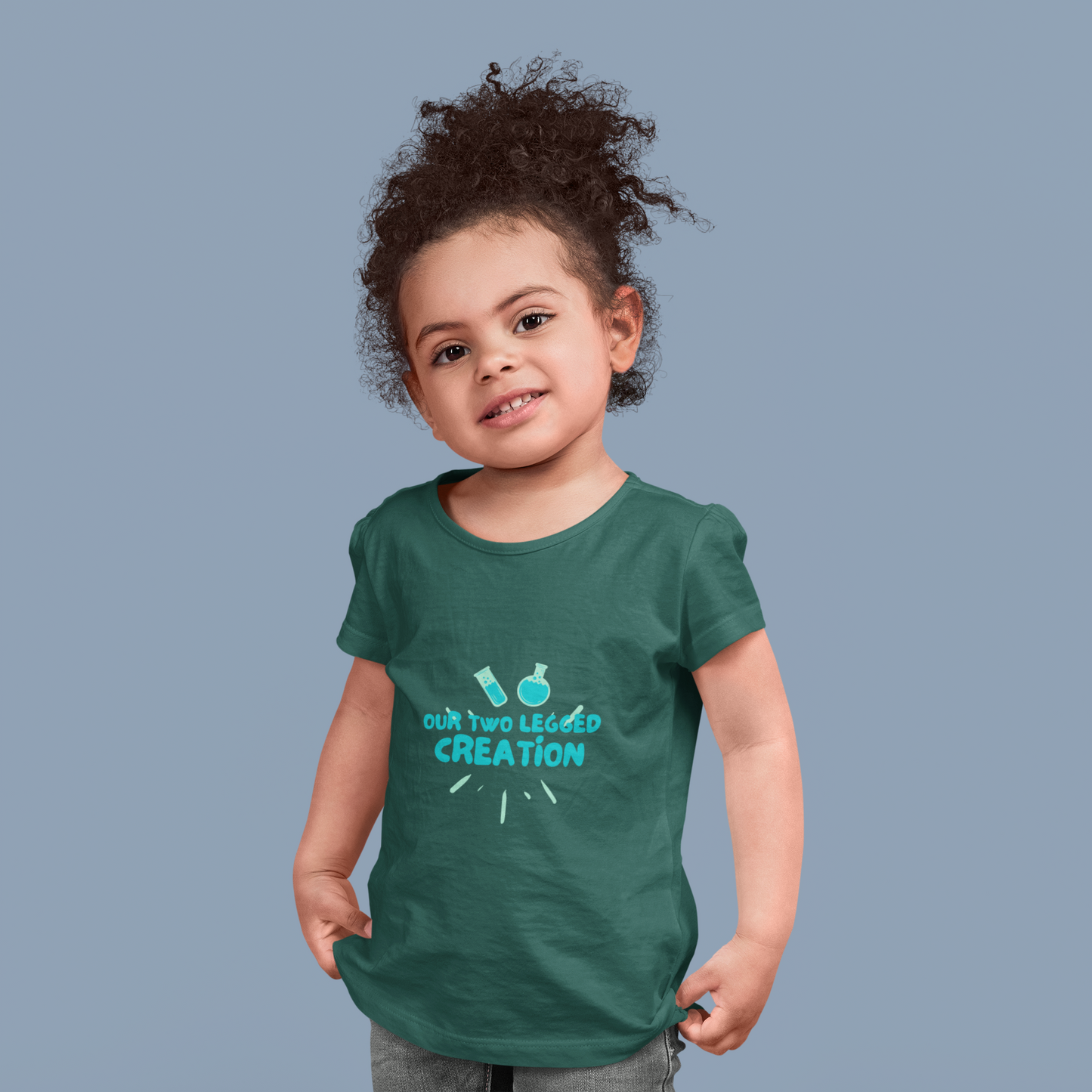 Kids/Toddlers Half Sleeve Round Neck T Shirt Two Legged Creation (Age 0-6 yrs)