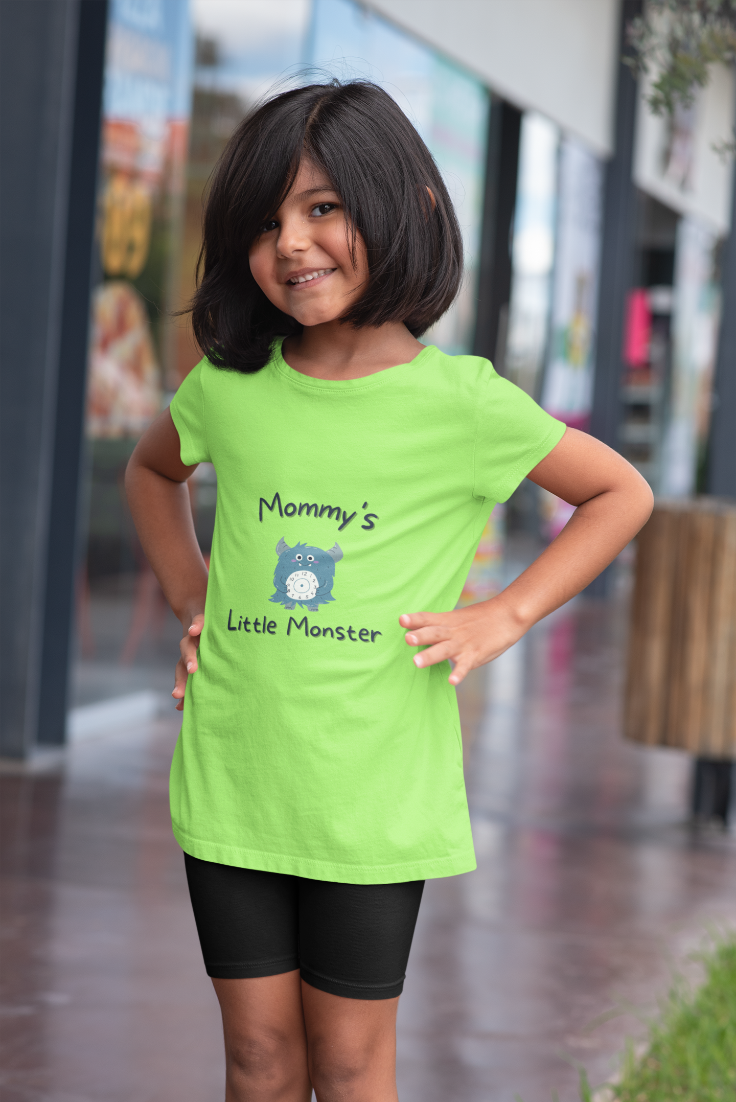 Kids/Toddlers Half Sleeve Round Neck T Shirt Mommy's Little Monster (Age 0-6 yrs)